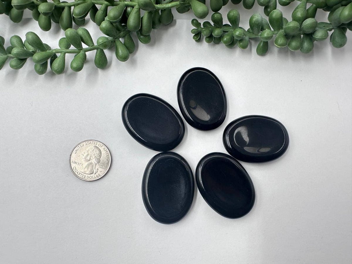 Black Obsidian Worry Stone