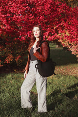 Cozy Black Cauldron Bag