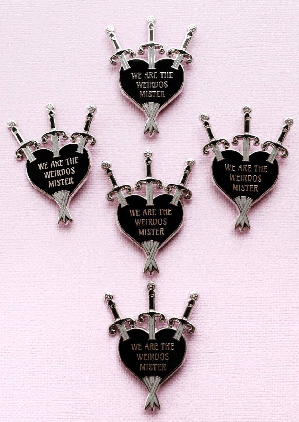 Three of Weirdos Enamel Pin