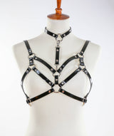 Black Patent Leather Harness