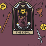 [FootClothes] The Devil Tarot Nouveau Crew Socks