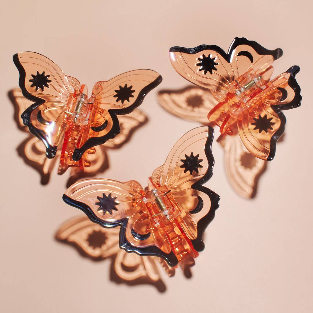 [Winona Irene] Monarch Butterfly Hair Claw Clip