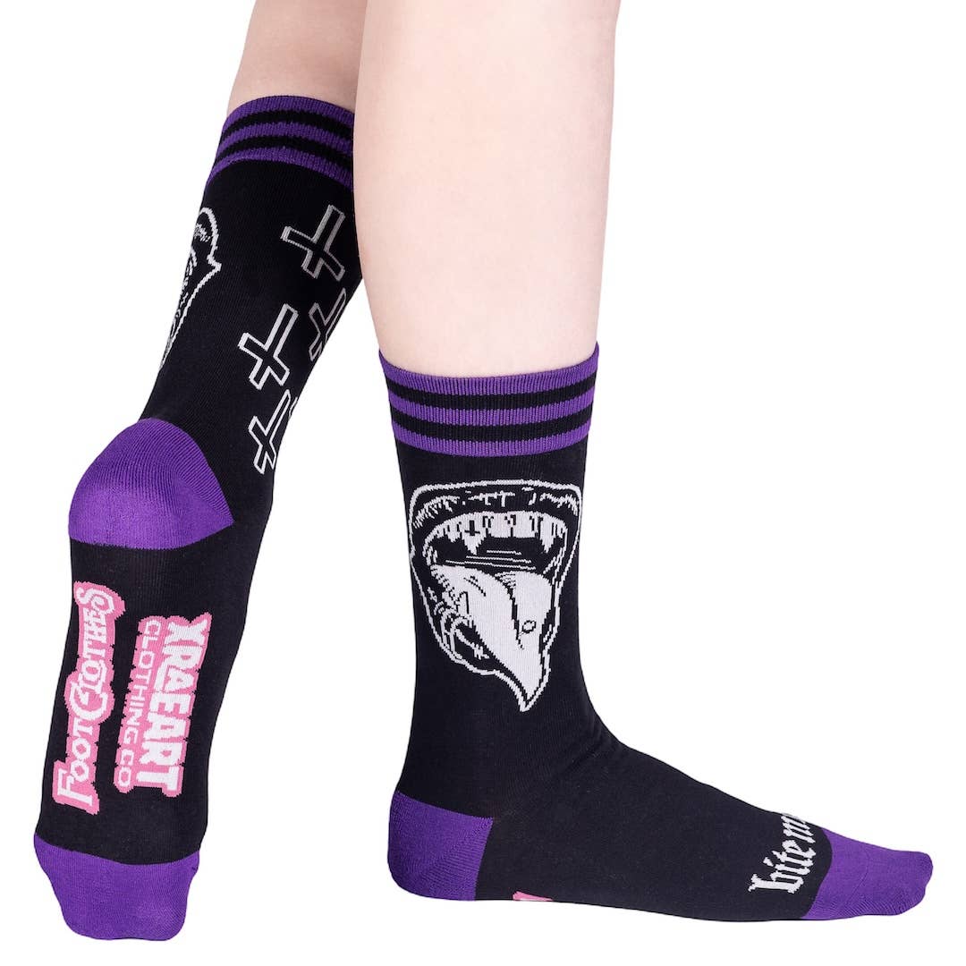Bite Me Bitch Crew Socks
