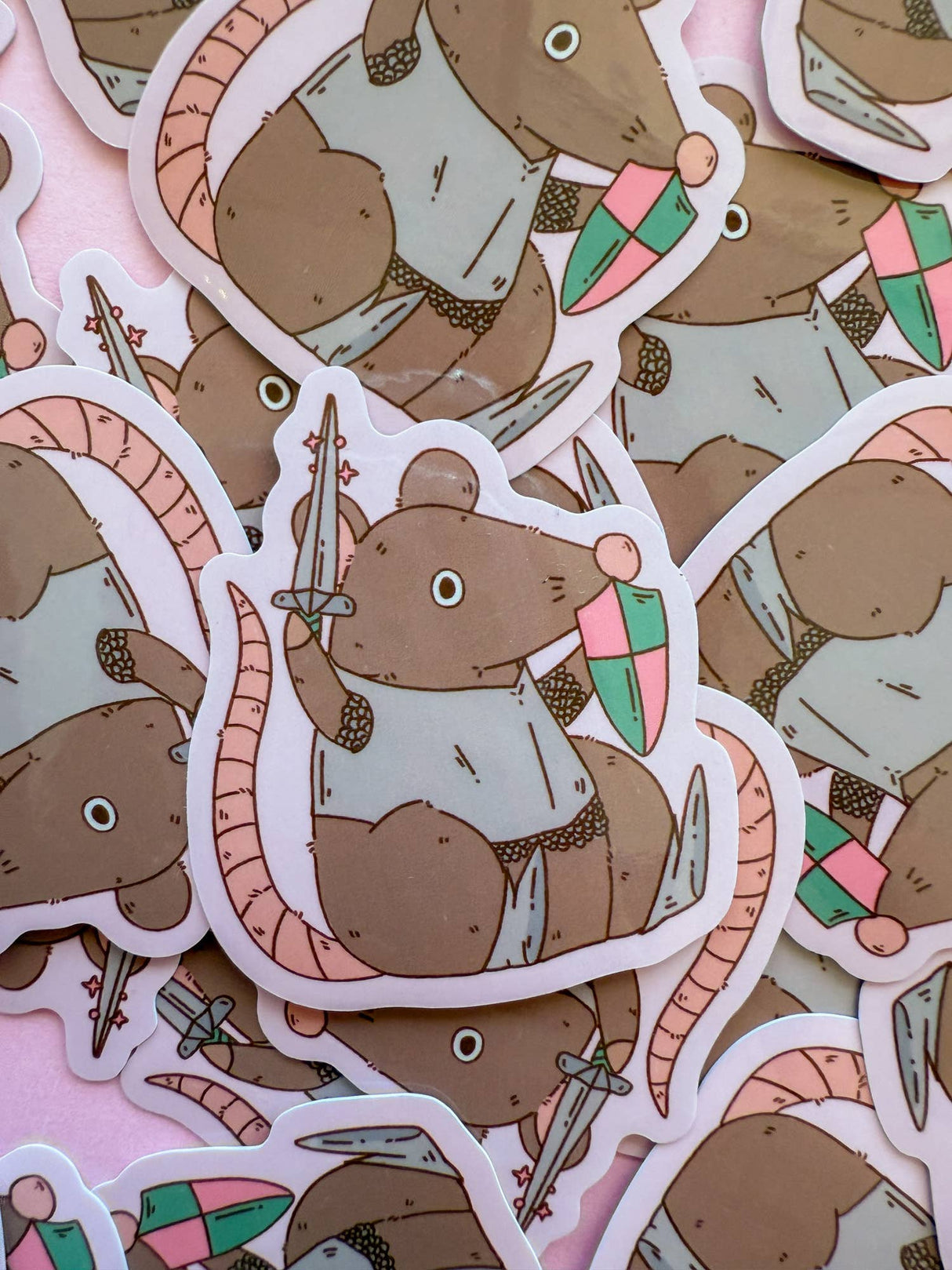 Knight Rat Vinyl Sticker