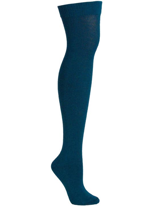 Teal Over the Knee Socks
