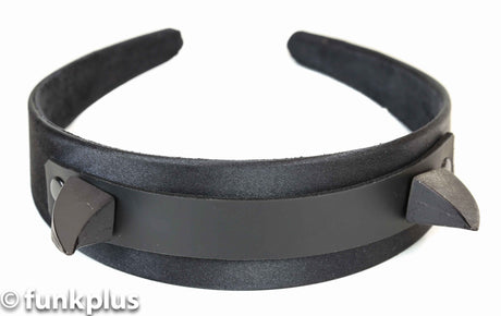 Devil Headband with Black Horns