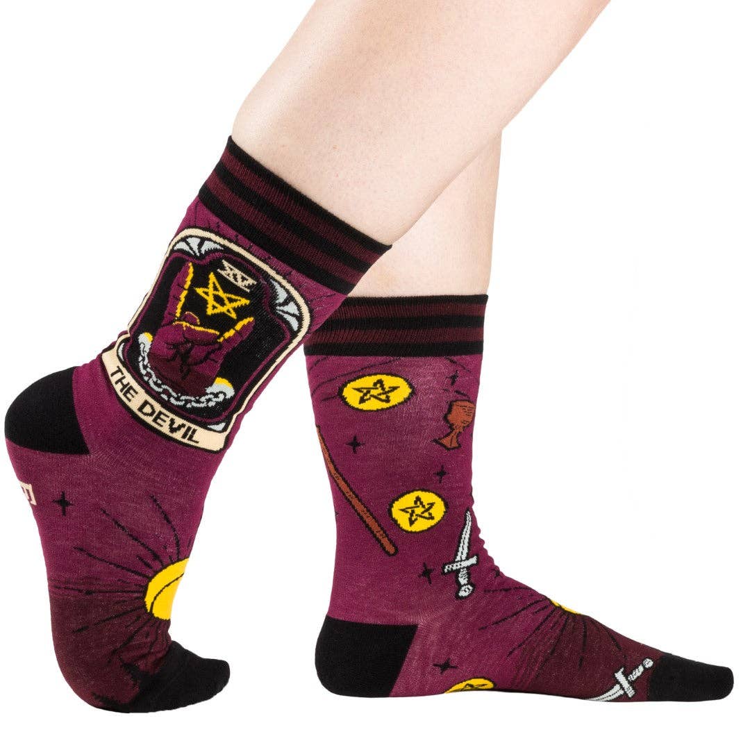 [FootClothes] The Devil Tarot Nouveau Crew Socks