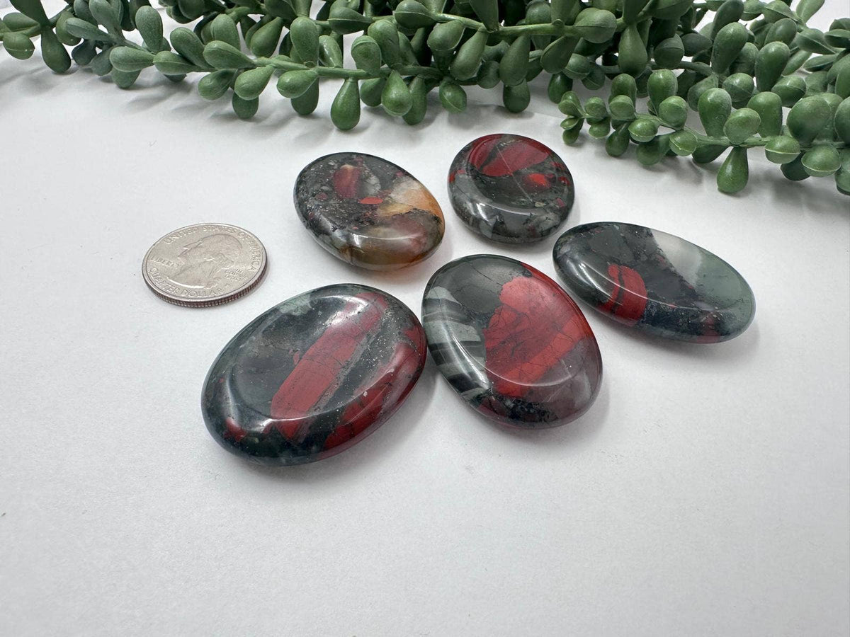 Bloodstone Worry Stone