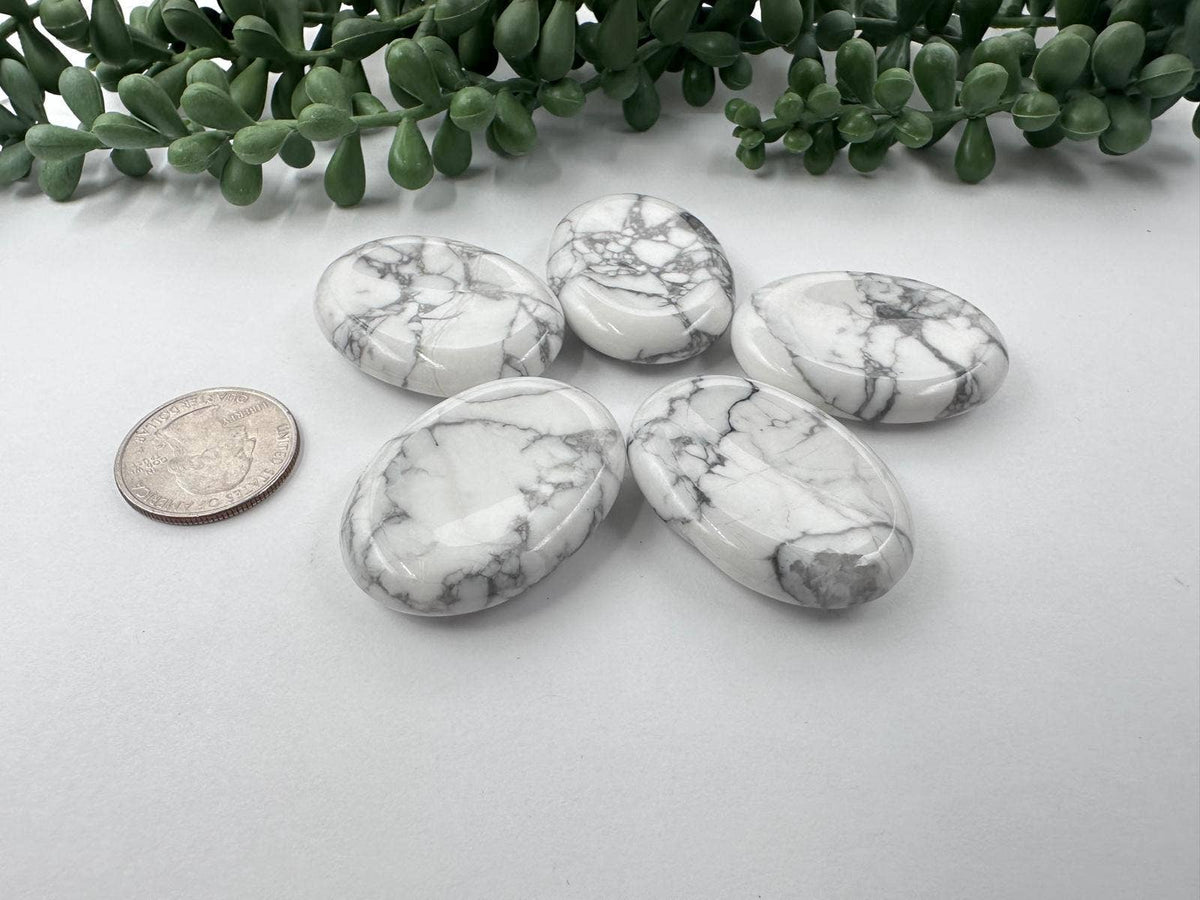 White Howlite Worry Stone