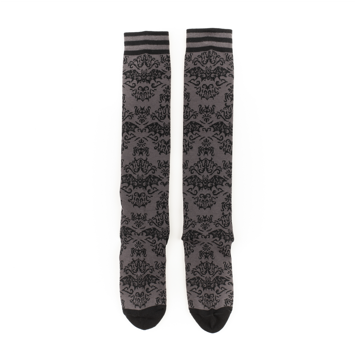 [FootClothes] Bat Damask Knee High Socks