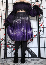 Star Dust Midi Skirt With Pockets