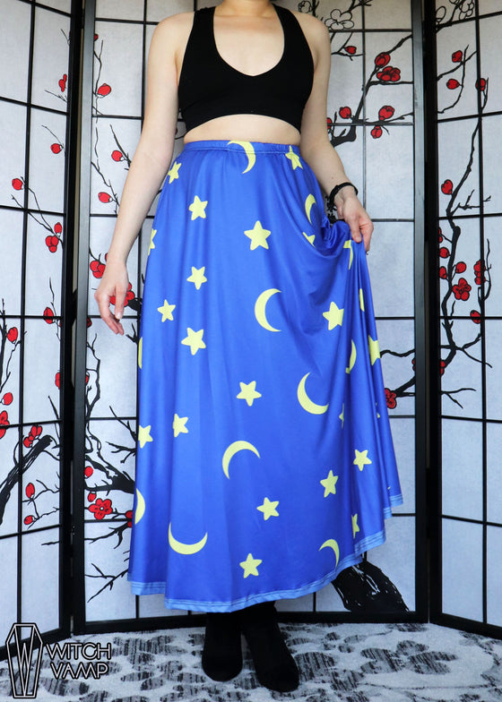 Wizard Maxi Skirt with Pockets [Only A & D Sizes Left]