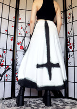Goth Moth Maxi Skirt with Pockets