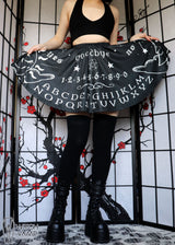 Ouija Board Skater Skirt With Pockets