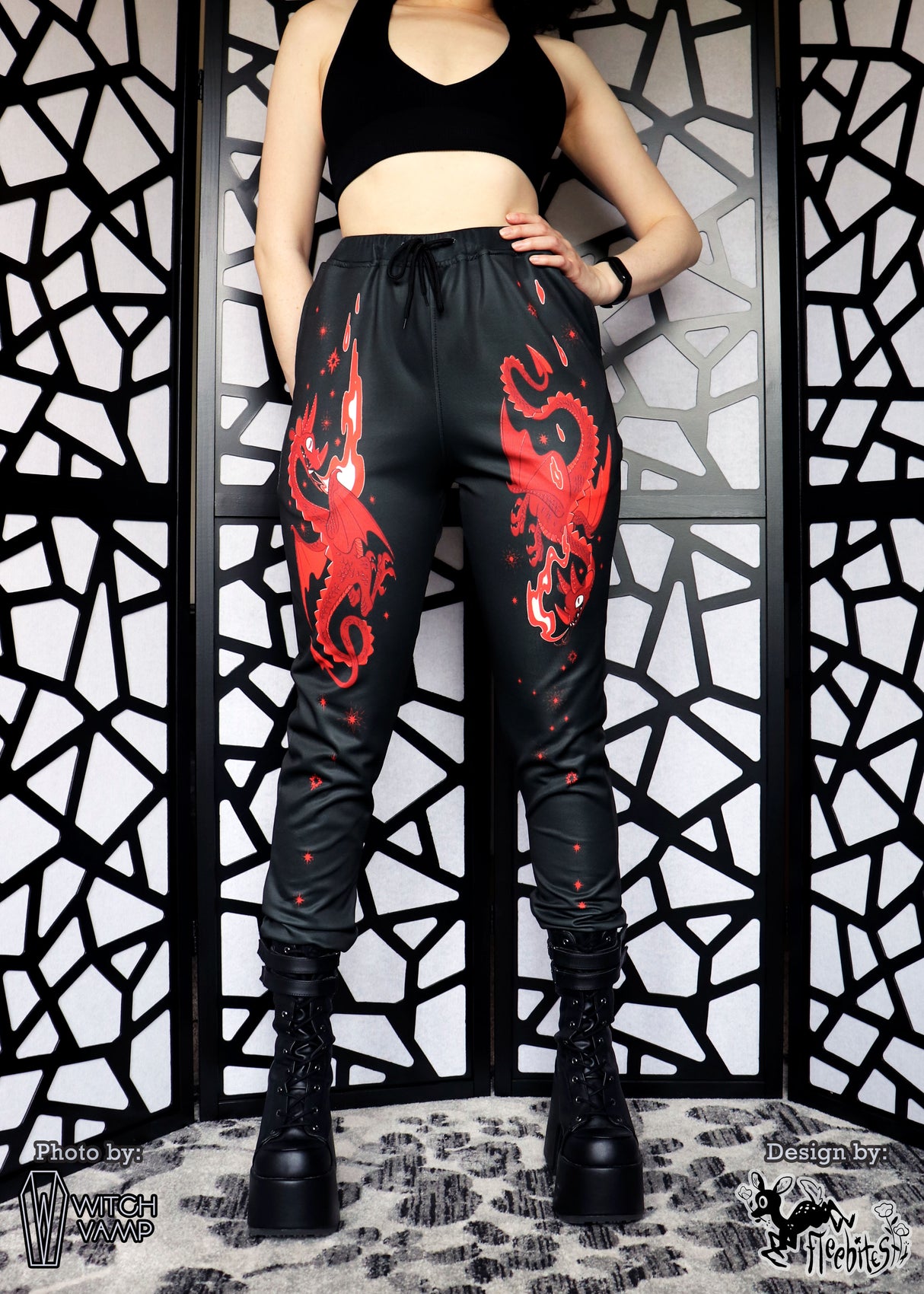 [Fleebites] Demonic Draconic Jogger Pants