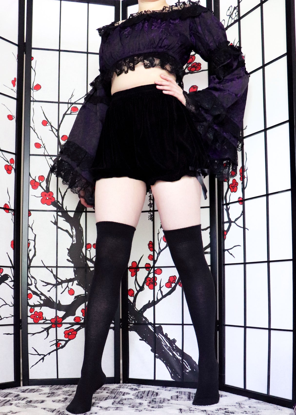 Black Velvet Bloomers