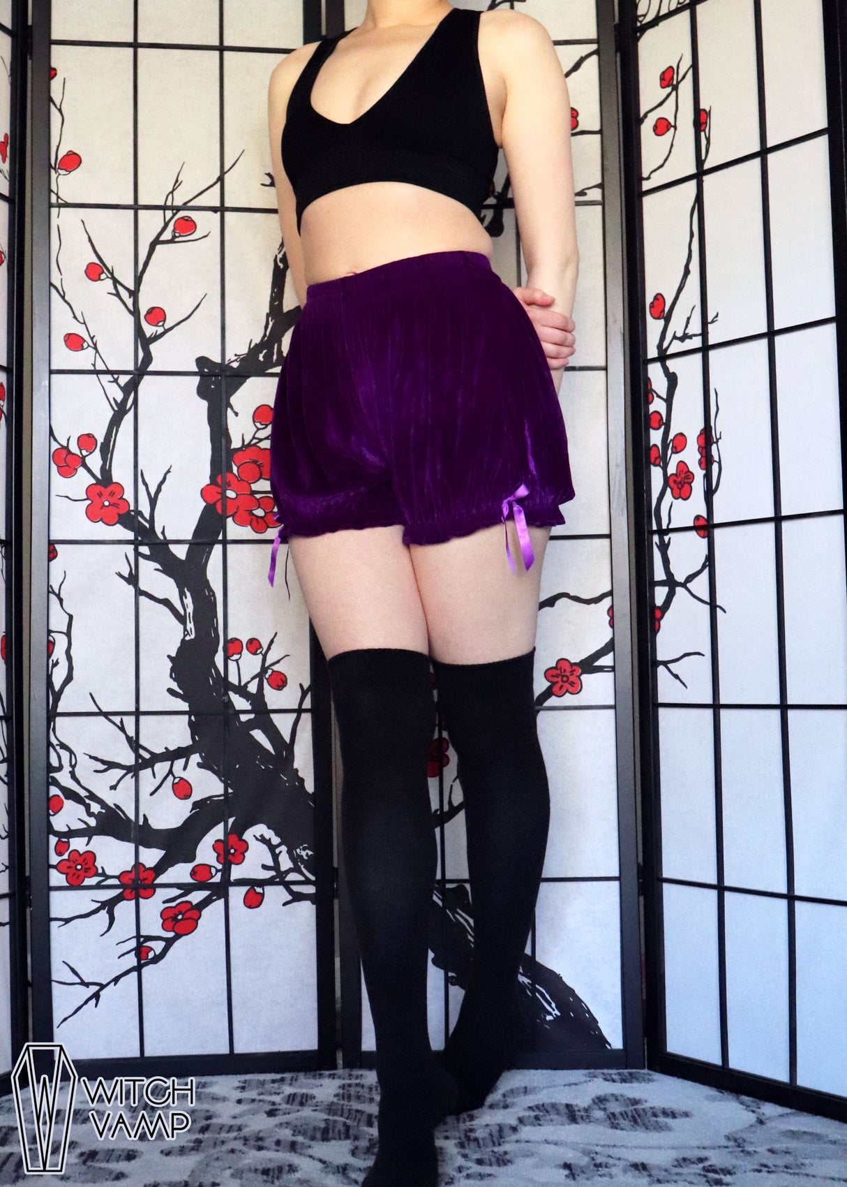 Purple Velvet Bloomers