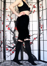 Black Velvet Long Bloomers