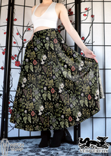 Treacherous Garden Maxi Skirt with Pockets