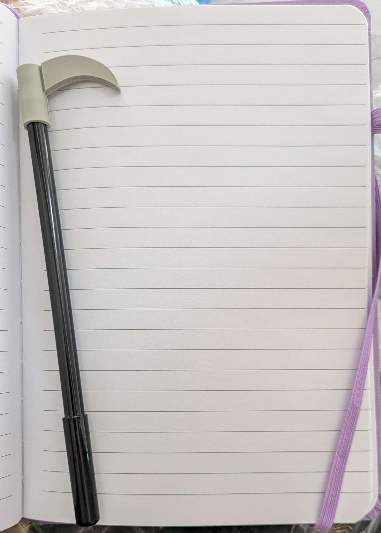 [FootClothes] Pastel Goth Grim Reaper - Lined Journal & Scythe Pen