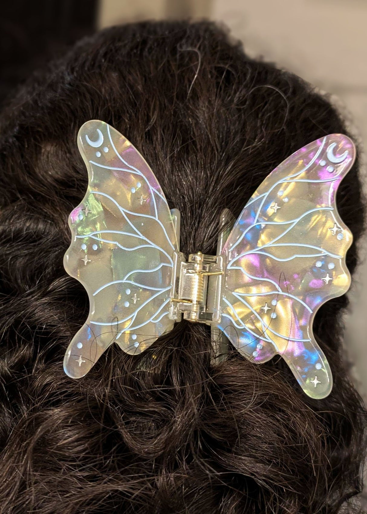 [Jollie Ollie Designs] Shimmery Fairy Wings Hair Claw Clip