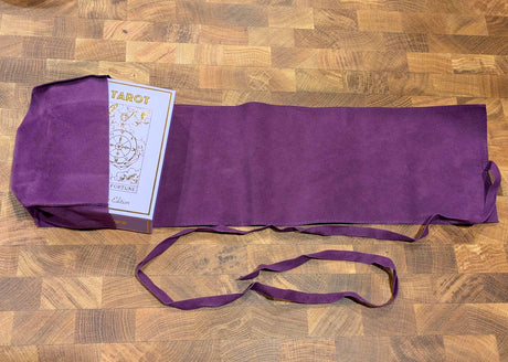 Triple Moon Plum Velvet Tarot Bag