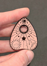 Pink Planchette Enamel Pin