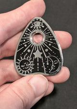 Black Planchette Enamel Pin