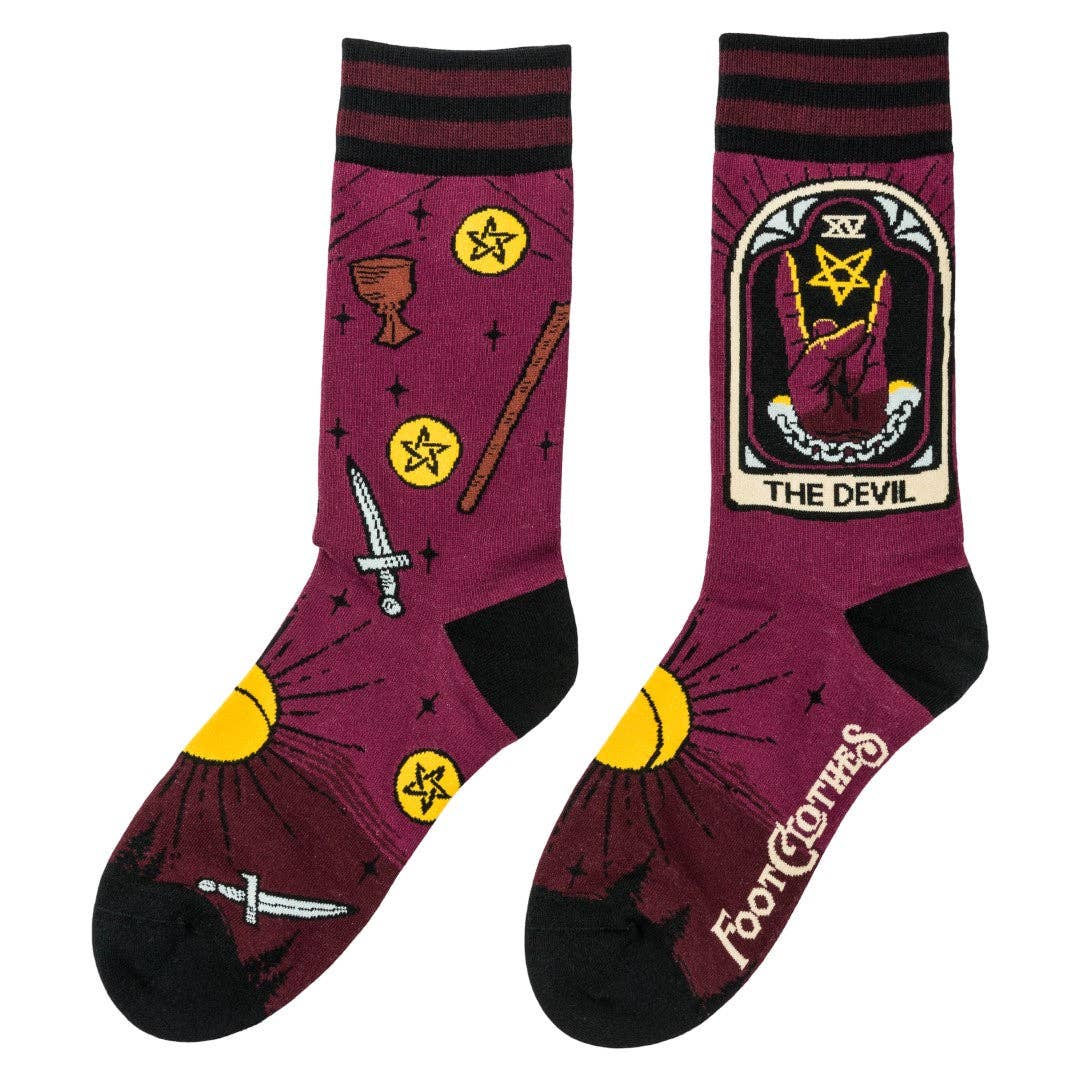 [FootClothes] The Devil Tarot Nouveau Crew Socks