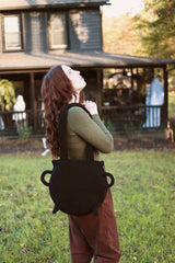 Cozy Black Cauldron Bag