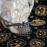Black Bat Hair Comb