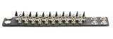 3 Row Spike Leather Cuff Bracelet