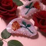 [Winona Irene] Red Rose Hair Claw Clip