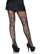 Black Butterfly Fishnet Tights (One Size)