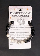 [Soul Charms] Black & White Crystal Bracelet
