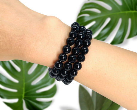 Black Obsidian Crystal Bracelet