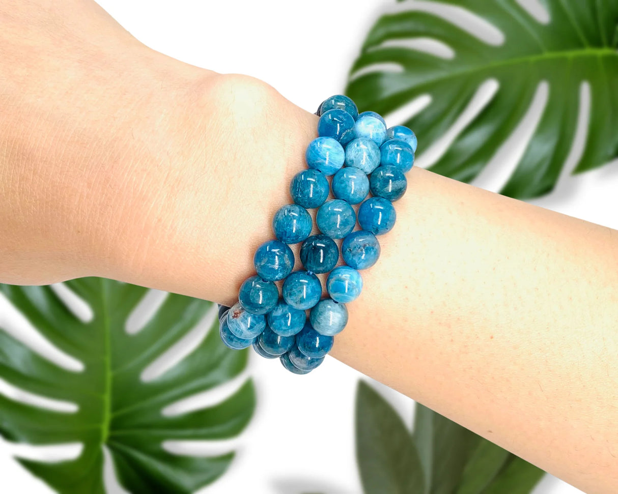 Blue Apatite Crystal Bracelet