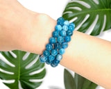 Blue Apatite Crystal Bracelet