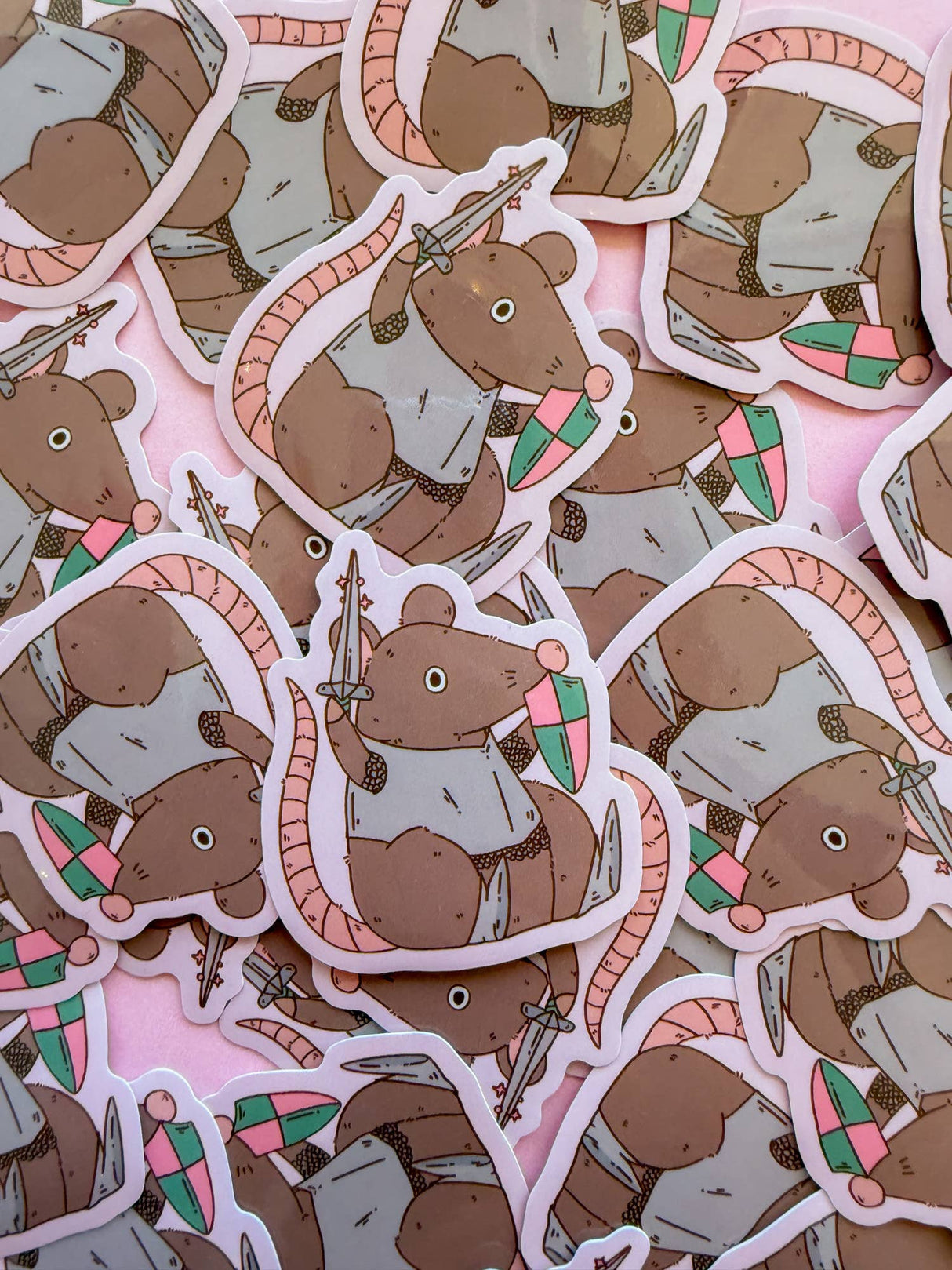 Knight Rat Vinyl Sticker