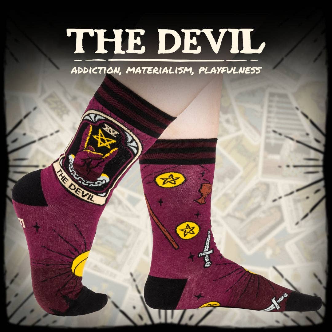 [FootClothes] The Devil Tarot Nouveau Crew Socks