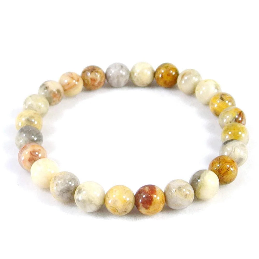 Crazy Lace Agate Crystal Bracelet