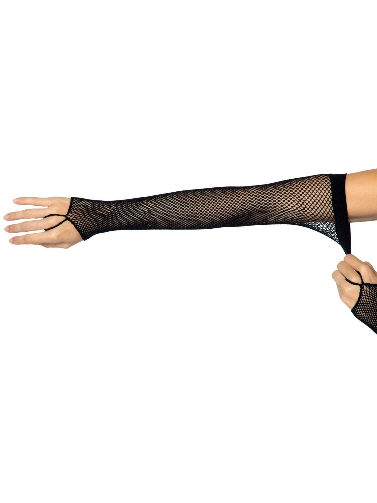 Black Fishnet Arm Warmers