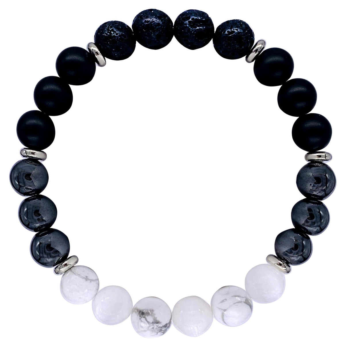 [Soul Charms] Black & White Crystal Bracelet