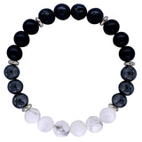 [Soul Charms] Black & White Crystal Bracelet