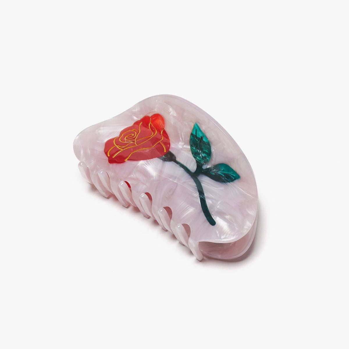 [Winona Irene] Red Rose Hair Claw Clip