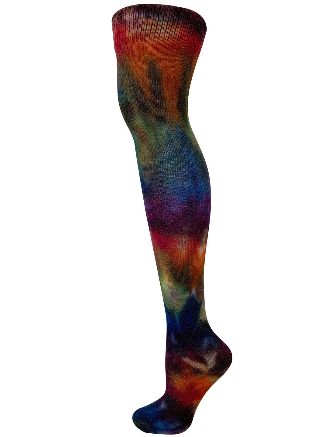 Rainbow Galaxy Hand Tie Dyed Over The Knee Socks