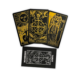 Black Gold Foil Tarot Deck & Guide