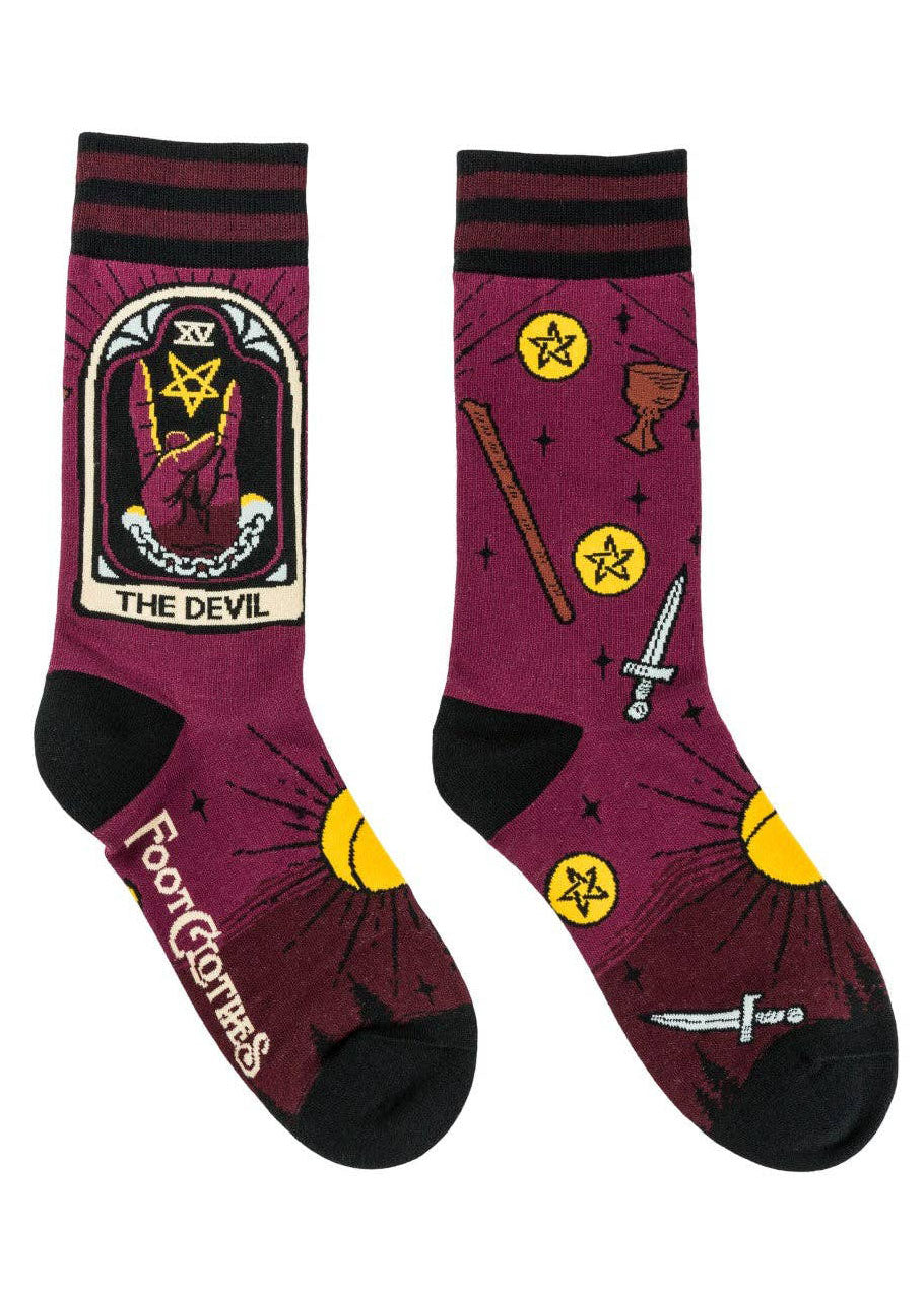 [FootClothes] The Devil Tarot Nouveau Crew Socks