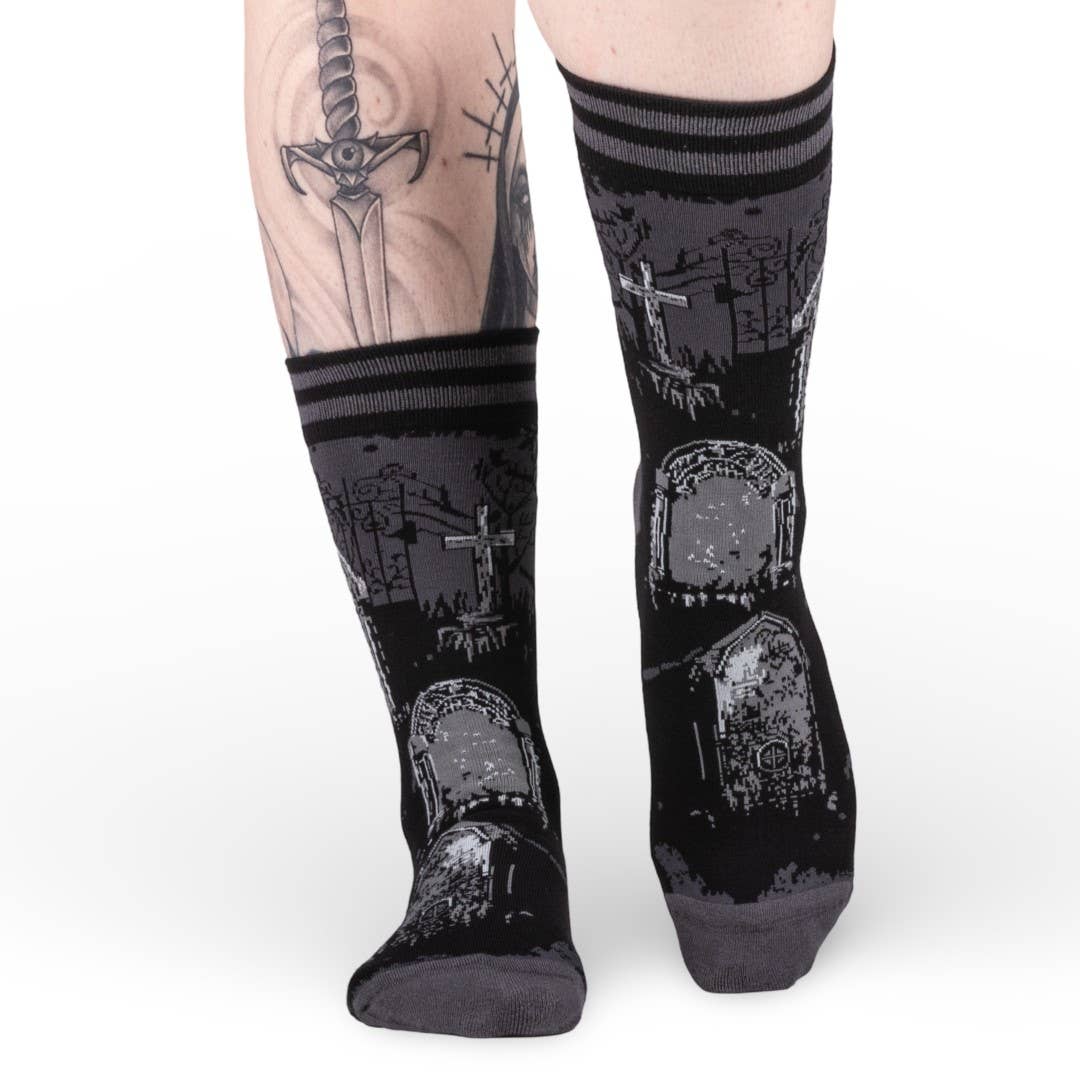 [FootClothes] Garden of the Dead Crew Socks