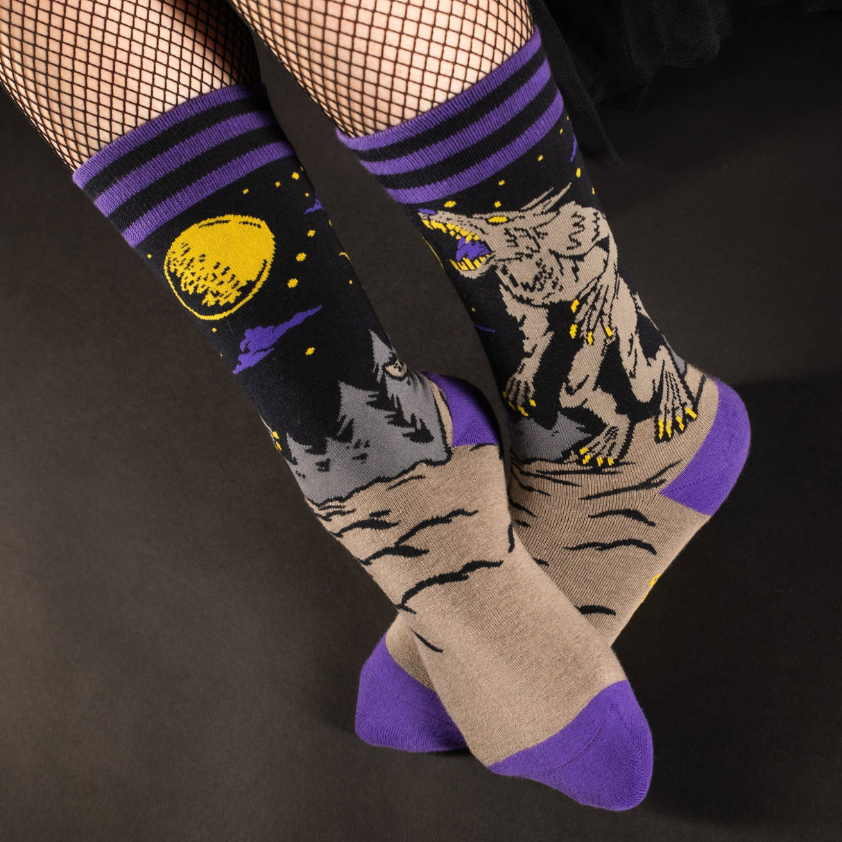 Evil AF Werewolf Socks